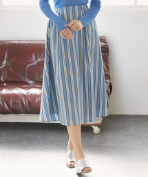 N.（N. Natural Beauty Basic） | ◆タイプライターストライプミモレスカート(スカート)