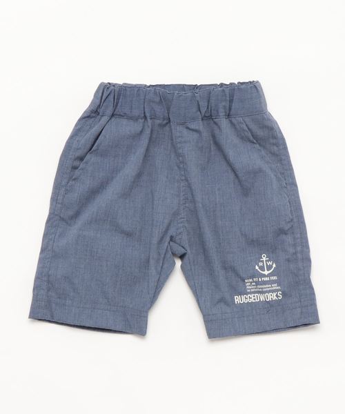 RUGGEDWORKS(ラゲッドワークス)の「ポリデニムポケッタブルハーフパンツ(その他パンツ・キッズ・ダークインディゴブルー/コバルトブルー・120cm/90cm/110cm/140cm/100cm/130cm/80cm)」の4枚目の写真