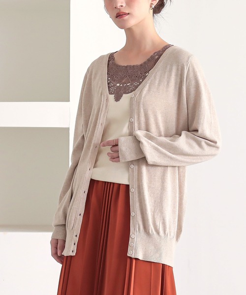 n'OrLABEL（ノアールレーベル）の「『襟元レースデザインタンク』（タンクトップ・レディース・アイボリー/ネイビー/スモークピンク/ブルー/コーラルピンク/レッド系その他/杢グレー/マスタード/ブラック/ブルーグリーン/グリーン/カーキ/チャコールグレー/モカ/グレー×ホワイト/グレー×ピンク/ブラック系その他/ホワイト系その他/ブルー系その他/ダークブルー/パープル/チャコールグレー×ブラック/フューシャピンク/モスグリーン/トップグレー・1/2）」の2枚目の写真