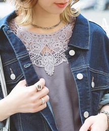 n'OrLABEL | 『襟元レースデザインタンク』(タンクトップ)