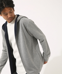 AZUL by moussy | カノコ天竺Wフェイスフードトッパーカーディ(カーディガン/ボレロ)