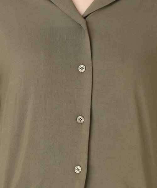 LOWRYS FARM（ローリーズファーム）の「カイキンシャツ／ＳＳ　802639（シャツ/ブラウス・レディース・ブラック/ベージュ/カーキ・FREE）」の10枚目の写真