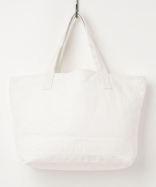 MHL.（エムエイチエル）の「HEAVY COTTON CANVAS（トートバッグ・レディース・ホワイト・FREE）」の2枚目の写真