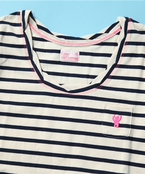 coen(コーエン)の「ボーダーベアマキシワンピース(ワンピース・レディース・Navy/MD.Gray/Off White・MEDIUM/LARGE)」の4枚目の写真