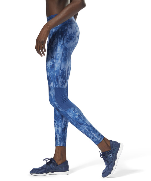 Reebok(リーボック)の「ランニング ロングタイツ(レギンス/スパッツ・レディース・ライトグレー/ブルー・MEDIUM/X-LARGE/X-SMALL/XXX-LARGE/XXXXX-LARGE)」の4枚目の写真