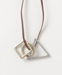 GGD SELECT | GGD / レザーロングネックレス リング コイン 3連リング(ネックレス)