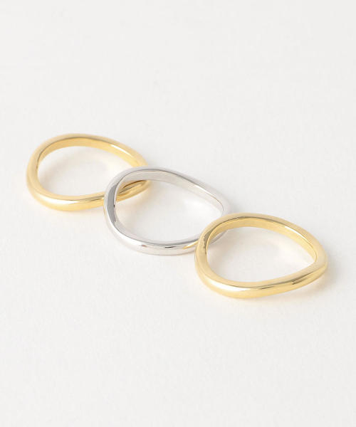 BEAUTY&YOUTH UNITED ARROWS（ビューティーアンドユースユナイテッドアローズ）の「BY メタル 3連カーブリング о（リング・レディース・その他1・9）」の3枚目の写真