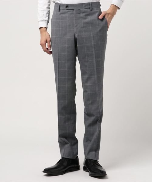 COMME CA MEN(コムサメン)の「クラシックウィンドゥペーンスラックス(スラックス・メンズ・ネイビー/グレー・MEDIUM/LARGE)」の2枚目の写真