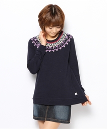 coen | 【Market】ハンド刺繍スウェット(スウェット)