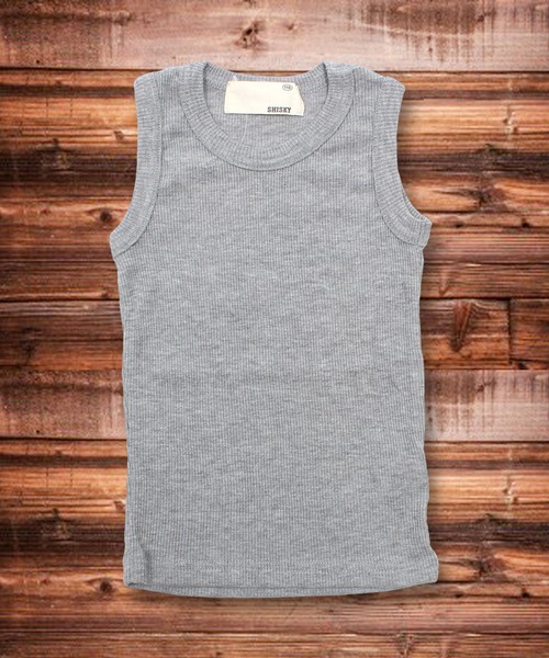 THE CASUAL(カジュアル)の「テレコレギュラータンクトップ キッズ(タンクトップ・キッズ・ブラック/オフホワイト/チャコールグレー/杢グレー/グリーン/カーキ/ネイビー/マスタード/ピンク/レッド・110cm/150cm/140cm/160cm/130cm/120cm)」の5枚目の写真