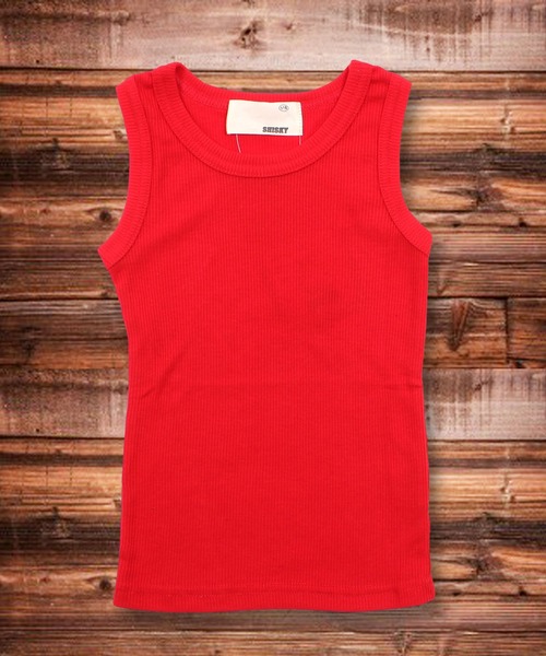 THE CASUAL(カジュアル)の「テレコレギュラータンクトップ キッズ(タンクトップ・キッズ・ブラック/オフホワイト/チャコールグレー/杢グレー/グリーン/カーキ/ネイビー/マスタード/ピンク/レッド・110cm/150cm/140cm/160cm/130cm/120cm)」の10枚目の写真