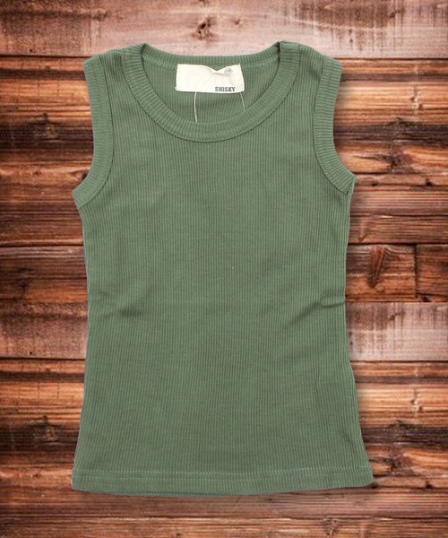 THE CASUAL(カジュアル)の「テレコレギュラータンクトップ キッズ(タンクトップ・キッズ・ブラック/オフホワイト/チャコールグレー/杢グレー/グリーン/カーキ/ネイビー/マスタード/ピンク/レッド・110cm/150cm/140cm/160cm/130cm/120cm)」の6枚目の写真