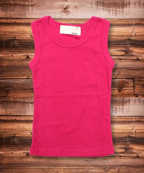 THE CASUAL(カジュアル)の「テレコレギュラータンクトップ キッズ(タンクトップ・キッズ・ブラック/オフホワイト/チャコールグレー/杢グレー/グリーン/カーキ/ネイビー/マスタード/ピンク/レッド・110cm/150cm/140cm/160cm/130cm/120cm)」の9枚目の写真