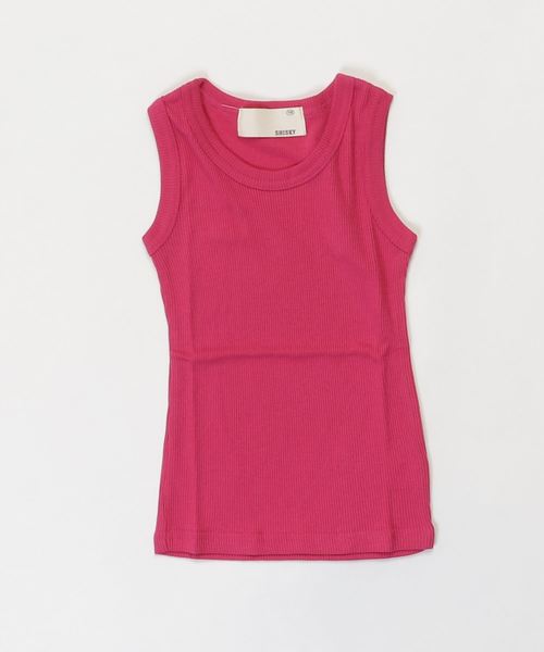 THE CASUAL(カジュアル)の「テレコレギュラータンクトップ キッズ(タンクトップ・キッズ・ブラック/オフホワイト/チャコールグレー/杢グレー/グリーン/カーキ/ネイビー/マスタード/ピンク/レッド・110cm/150cm/140cm/160cm/130cm/120cm)」の15枚目の写真