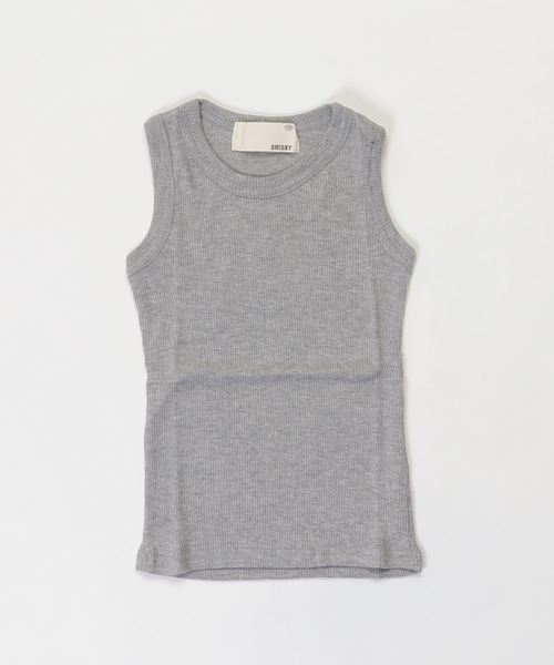 THE CASUAL(カジュアル)の「テレコレギュラータンクトップ キッズ(タンクトップ・キッズ・ブラック/オフホワイト/チャコールグレー/杢グレー/グリーン/カーキ/ネイビー/マスタード/ピンク/レッド・110cm/150cm/140cm/160cm/130cm/120cm)」の14枚目の写真