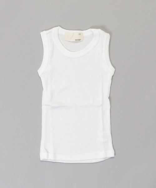 THE CASUAL(カジュアル)の「テレコレギュラータンクトップ キッズ(タンクトップ・キッズ・ブラック/オフホワイト/チャコールグレー/杢グレー/グリーン/カーキ/ネイビー/マスタード/ピンク/レッド・110cm/150cm/140cm/160cm/130cm/120cm)」の12枚目の写真