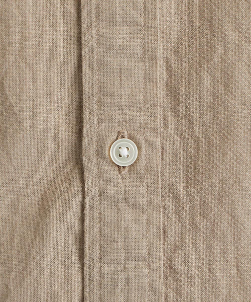 green label relaxing（グリーンレーベルリラクシング）の「SC WASHI ドビー ロング バンドカラー シャツ（シャツ/ブラウス・メンズ・ブラック/ベージュ・M/S/L）」の9枚目の写真