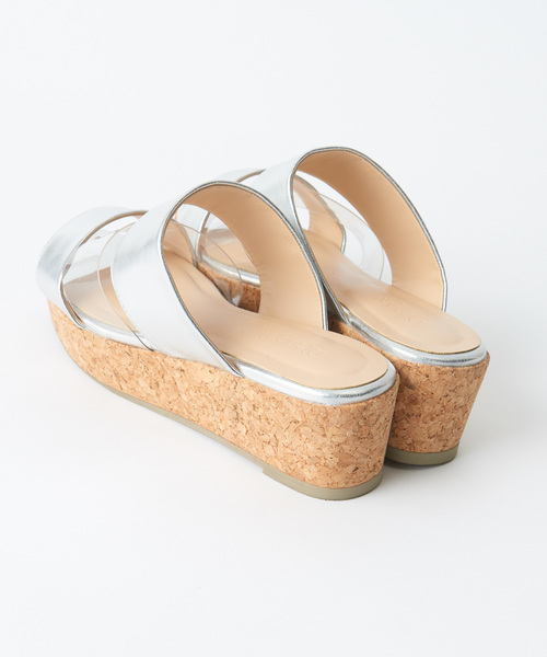 DISCOAT(ディスコート)の「3ベルトコルクウエッジサンダル(サンダル・レディース・ブラック/ブラウン/シルバー・SMALL/MEDIUM/LARGE)」の8枚目の写真