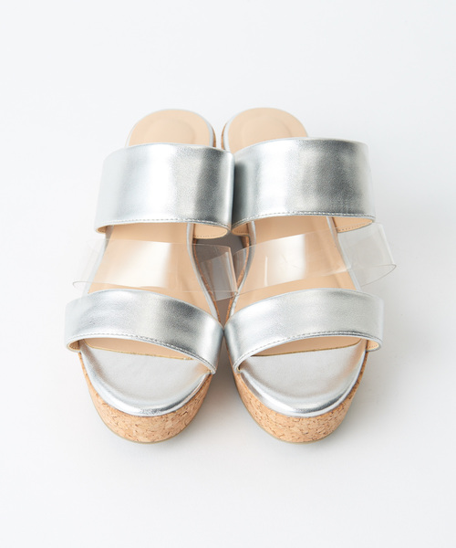 DISCOAT(ディスコート)の「3ベルトコルクウエッジサンダル(サンダル・レディース・ブラック/ブラウン/シルバー・SMALL/MEDIUM/LARGE)」の9枚目の写真