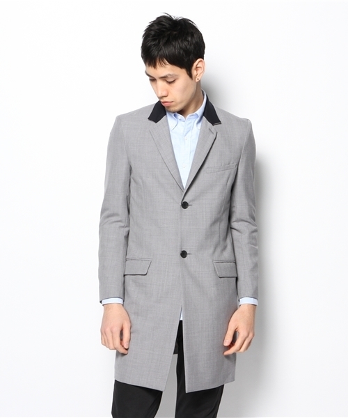 And A(アンドエー)の「WOOLトロチェスターCOAT(チェスターコート・メンズ・グレー/グリーン/ネイビー・44/42)」の2枚目の写真