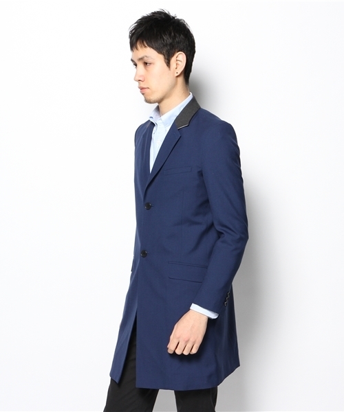 And A(アンドエー)の「WOOLトロチェスターCOAT(チェスターコート・メンズ・グレー/グリーン/ネイビー・44/42)」の7枚目の写真