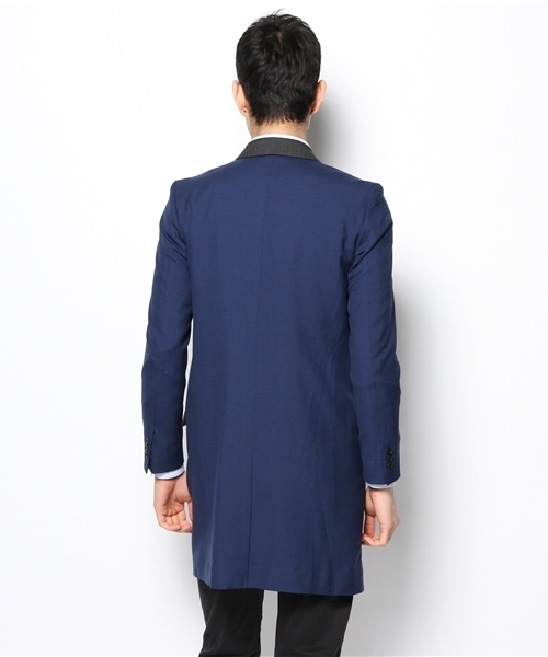 And A(アンドエー)の「WOOLトロチェスターCOAT(チェスターコート・メンズ・グレー/グリーン/ネイビー・44/42)」の8枚目の写真