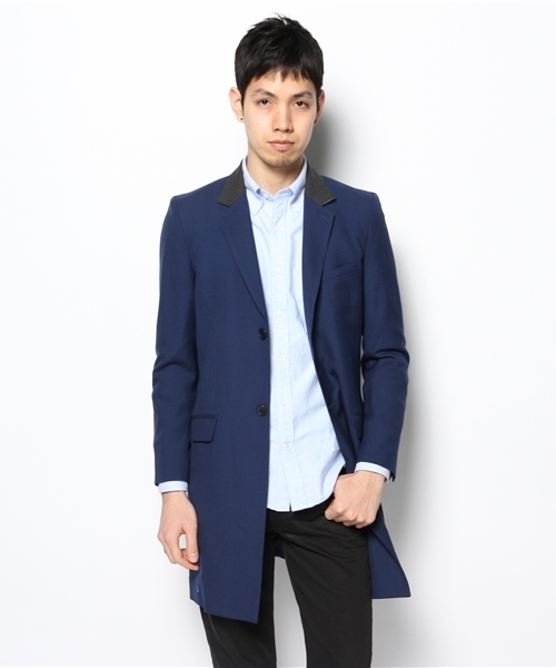 And A(アンドエー)の「WOOLトロチェスターCOAT(チェスターコート・メンズ・グレー/グリーン/ネイビー・44/42)」の9枚目の写真