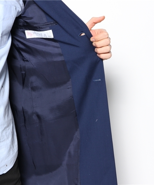 And A(アンドエー)の「WOOLトロチェスターCOAT(チェスターコート・メンズ・グレー/グリーン/ネイビー・44/42)」の5枚目の写真