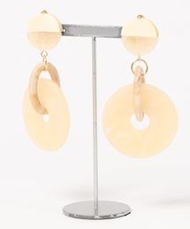 LOWRYS FARM | ウッド＊コンビピアス　840221(ピアス（両耳用）)