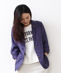 coen | リネンテーラードジャケット(テーラードジャケット)