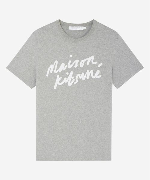 絶賛 Maison Kitsune メゾンキツネ Handwriting Classic Tシャツ 注目ブランド Lamaduninatrattoria Com Br