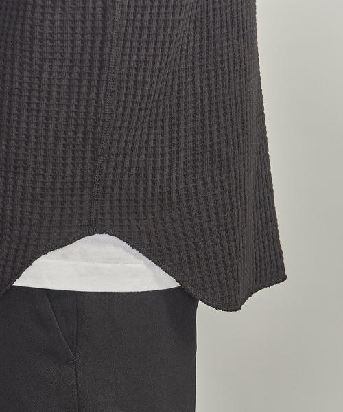 BEAUTY&YOUTH UNITED ARROWS（ビューティーアンドユースユナイテッドアローズ）の「BY 10oz ヘビーウェイト サーマル（Tシャツ/カットソー・メンズ・ホワイト/ライトグレー/ブラック・XL/L/S/M）」の8枚目の写真