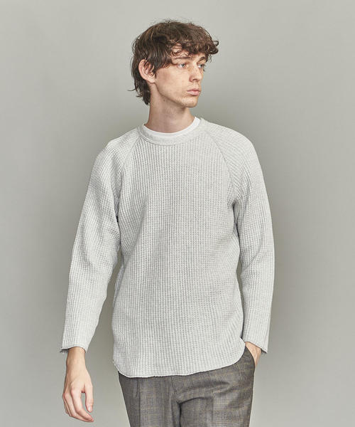 BEAUTY&YOUTH UNITED ARROWS（ビューティーアンドユースユナイテッドアローズ）の「BY 10oz ヘビーウェイト サーマル（Tシャツ/カットソー・メンズ・ホワイト/ライトグレー/ブラック・XL/L/S/M）」の5枚目の写真