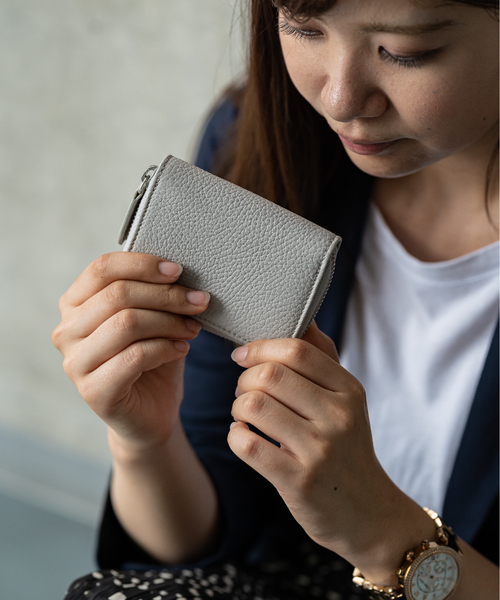 MURA（ムラ）の「イタリア製シュリンクレザー スキミング防止 じゃばら コンパクト カードケース（カードケース・レディース・ブラック/グレー/イエロー/オレンジ/グリーン・FREE）」の10枚目の写真