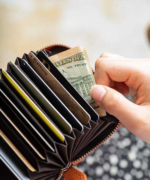 MURA（ムラ）の「イタリア製シュリンクレザー スキミング防止 じゃばら コンパクト カードケース（カードケース・レディース・ブラック/グレー/イエロー/オレンジ/グリーン・FREE）」の16枚目の写真