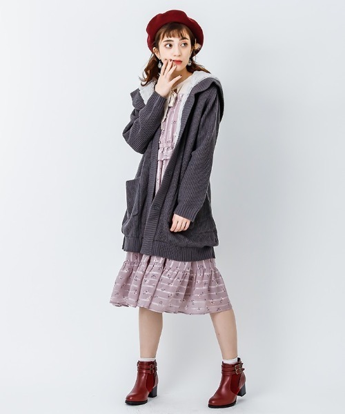 [美品] axes femme 裏ボアカーディガン