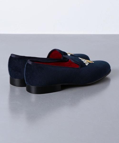 Tricker’sベルベット スリッポン ローファー ネイビー / UK8 Tricker's（トリッカーズ）の「<Tricker's (トリッカーズ