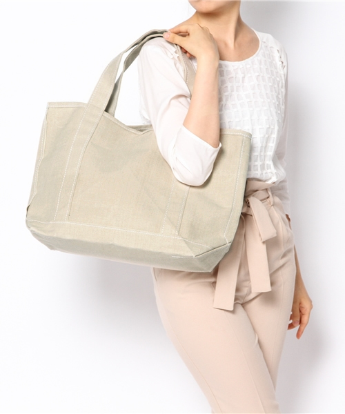SHIPS for women（シップスフォーウィメン）の「TEMBEA:リネン トートバッグ（トートバッグ・レディース・ベージュ・ONE SIZE）」の2枚目の写真