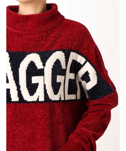 GYDA(ジェイダ)の「SWAGGERジャガードニットTOPS(ニット/セーター・レディース・ネイビー/オフホワイト/ボルドー・FREE)」の13枚目の写真