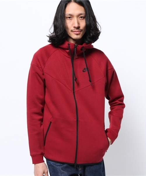 NIKE（ナイキ）の「NIKE TECH FLEECE 1.0 WINDRUNNER（ジャージ・メンズ・グレー/ブラック/ブルー/レッド・SMALL/MEDIUM/LARGE）」の4枚目の写真