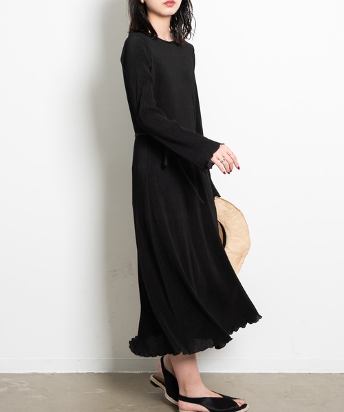 Aunt Marie's(アントマリーズ)の「AUNT MARIE'S シアーリブカットワンピース(ワンピース・レディース・ブラック/ライトグリーン/ナチュラル・FREE)」の16枚目の写真