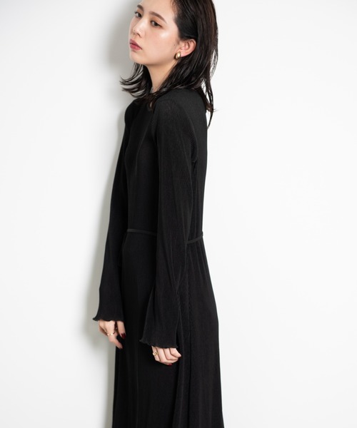 Aunt Marie's(アントマリーズ)の「AUNT MARIE'S シアーリブカットワンピース(ワンピース・レディース・ブラック/ライトグリーン/ナチュラル・FREE)」の10枚目の写真