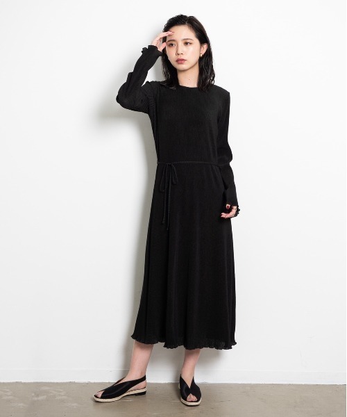 Aunt Marie's(アントマリーズ)の「AUNT MARIE'S シアーリブカットワンピース(ワンピース・レディース・ブラック/ライトグリーン/ナチュラル・FREE)」の11枚目の写真