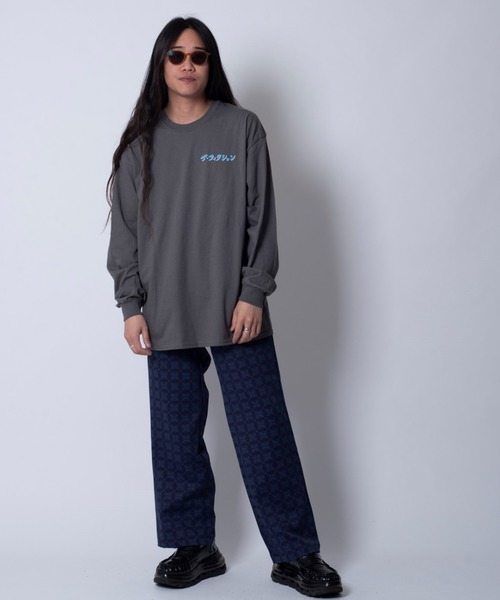 FUN/FOR/FICTION（ファンフォーフィクション）の「『FUN FOR FICTION』THE FICTION LS T（Tシャツ/カットソー・メンズ・オフホワイト/チャコールグレー・FREE）」の5枚目の写真