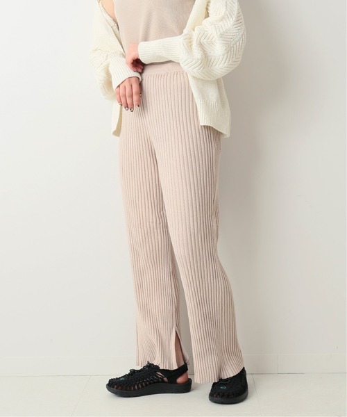 JOINT WORKS(ジョイントワークス)の「リブフレアパンツ(その他パンツ・レディース・ベージュ/パープル/ブラウン・FREE)」の2枚目の写真