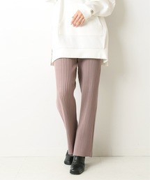 リブフレアパンツ