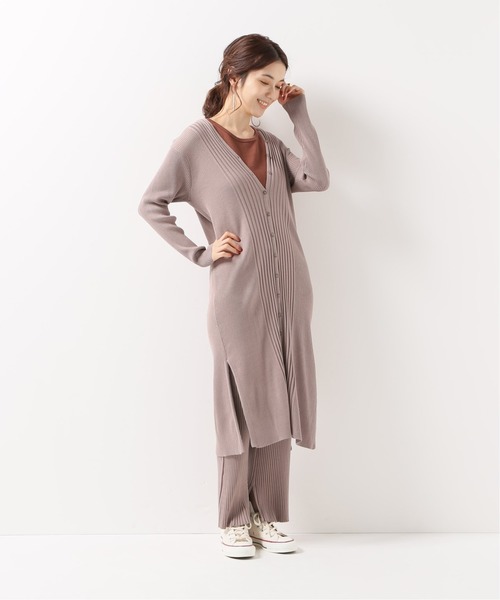 JOINT WORKS(ジョイントワークス)の「リブフレアパンツ(その他パンツ・レディース・ベージュ/パープル/ブラウン・FREE)」の5枚目の写真