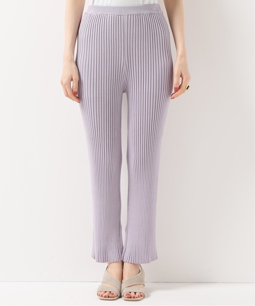 JOINT WORKS(ジョイントワークス)の「リブフレアパンツ(その他パンツ・レディース・ベージュ/パープル/ブラウン・FREE)」の6枚目の写真