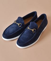 IL MOCASSINO: スエード ビット ラバー ローファー
