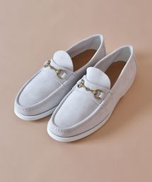 IL MOCASSINO: スエード ビット ラバー ローファー